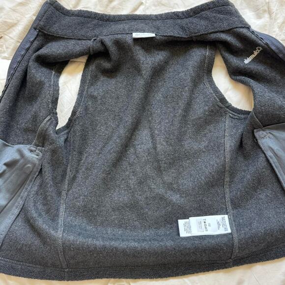 Columbia sportswear Gray fleece zip up vest youth sz S (8) gorpcore outdoors - Picture 8 of 8